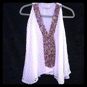 Bohemian style beaded top size xtra small
